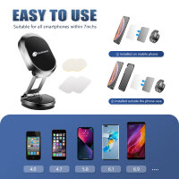 MEGAPHONIC Magnetische Handyhalterung Auto mit Saugnapf...