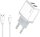 Xssive Duo USB Charger+Cable for iPhone 2.1A XSS-AC54-IP - White