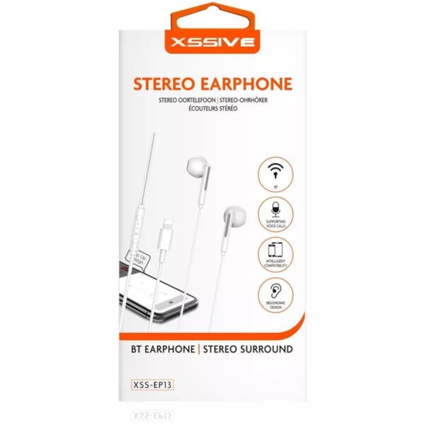 Xssive In-Ear iPhone Kopfhörer Headset Ohrhörer mit Fernbedienung und Mikrofon für iPhone weiß