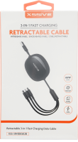 Xssive 3in1 Retractable Fast Charging Cable...