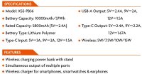 Xssive 5in1 Magnetic Wireless Powerbank 10000mAh XSS-PB36