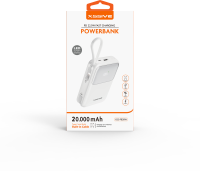 Xssive PD Fast Charging Powerbank incl. Cable 20.000mAh XS-PB38W - Wit