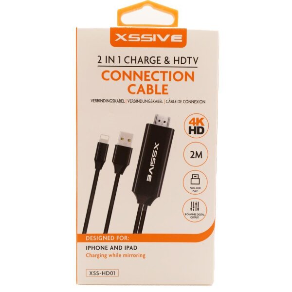 2 in 1 Lightning Verbindungskabel Charge & HDTV