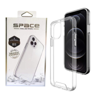 SPACE COLLECTION Shockproof Military Standards Drop Tested (MIL-STD 810G-516.7) Anti Scratch 0.4MM, Hard Clear Transparent Polycarbonate Cover for Apple iPhone 14