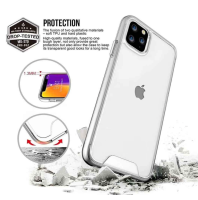 SPACE COLLECTION Shockproof Military Standards Drop Tested (MIL-STD 810G-516.7) Anti Scratch 0.4MM, Hard Clear Transparent Polycarbonate Cover for Apple iPhone 14