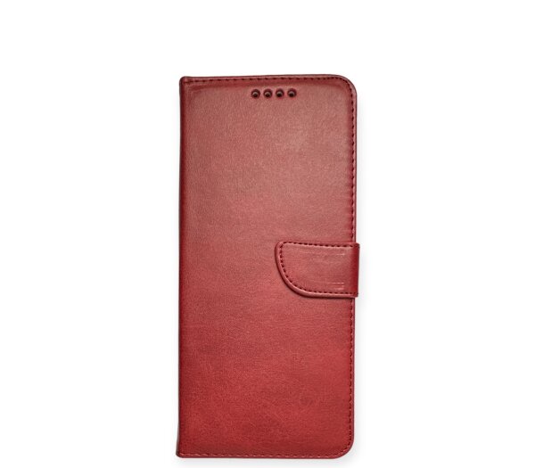 Book Tasche Kunstleder Handy Tasche Universal Rot für iPhone 16 Pro Max