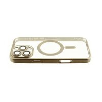 Full Cover Bunte Magsafe Schutzhülle Transparent mit Kameraschutz iPhone 16 Plus Grau