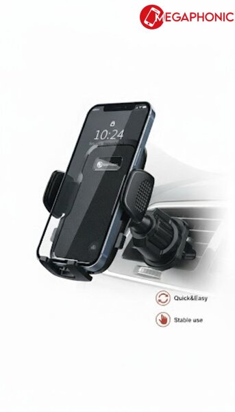 MEGAPHONIC Handyhalterung Auto Lüftungsschlitz – Universal KFZ Handy Halterung, 360° Drehbar, Rutschfest & Stabil, Kompatibel mit iPhone 17/16/15/14/13 Pro Max, Samsung, Huawei, Xiaomi