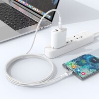 Xssive Braided USB-C to USB-C Cable 1m XSS-BR-CC-W-1M - White