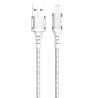 Xssive Braided USB-A to 8-Pin Cable XSS-BR-AL-W-1M - White