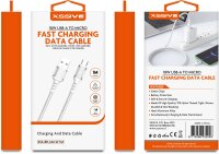 Xssive Braided USB-A to 8-Pin Cable XSS-BR-AL-W-1M - White