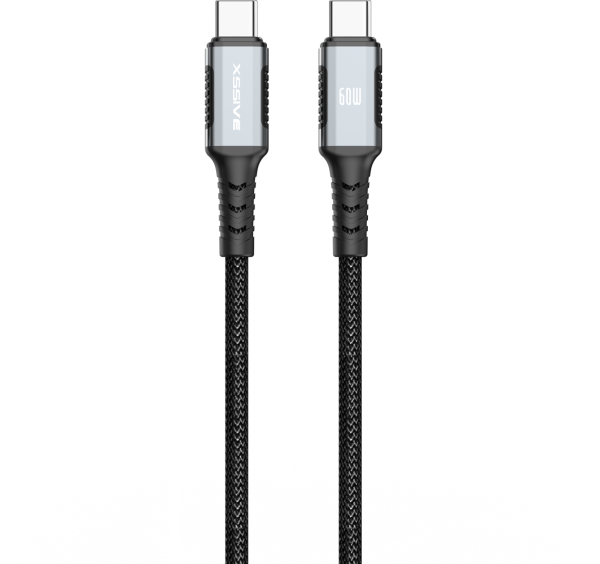 Xssive Braided USB-C to USB-C Cable 1m XSS-BR-CC-B-1M - Black