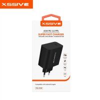 Xssive 45W PD Super Fast Charger XSS-AC68 - Black