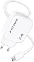 Xssive 30W PD Fast Charger with Retractable USB-C Cable...