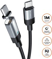 Xssive 60W Magnetic USB Cable for USB-C to USB-C...