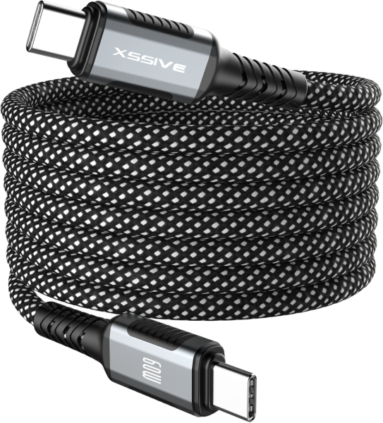 Xssive Magnetic Winding Cable 60W USB-C to USB-C XSS-MGC-CC1M