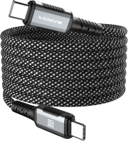 Xssive Magnetic Winding Cable 60W USB-C to USB-C...