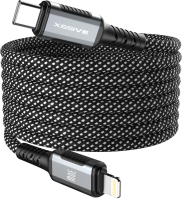 Xssive Magnetic Winding Cable 30W USB-C to 8-Pin...